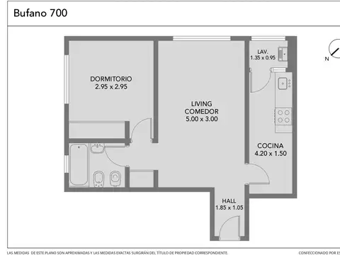 Departamento en Alquiler de 1 dormitorio