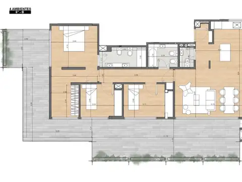 Departamento en Venta con 1 cocheras