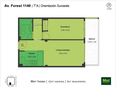 Av. Forest 1100, Piso 7
