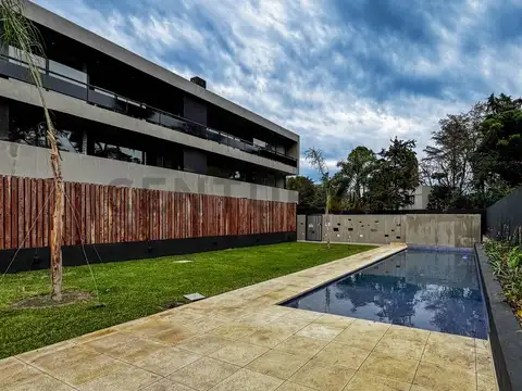 Departamento en hormigón 3 amb con Balcón Parrilla y Vista Verde
