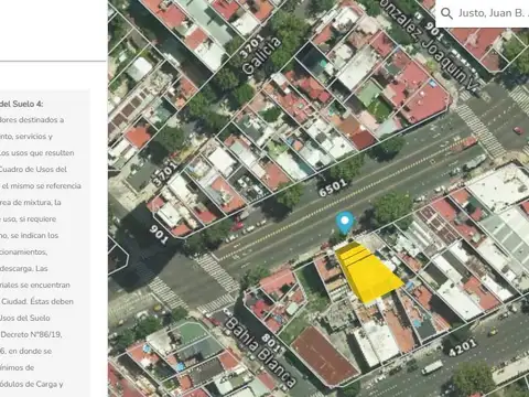 Terreno en Venta 8  mts Frente