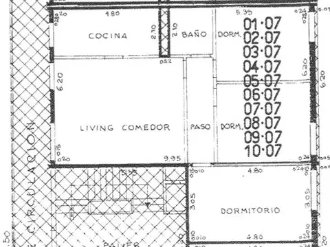 Departamento de 3 dormitorio en edif. empleados de comercio