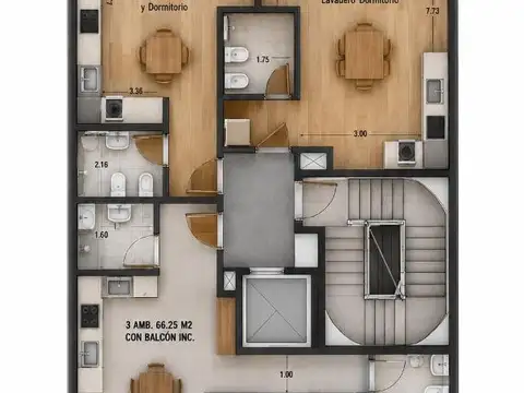 Gavilan 4900, Piso 2