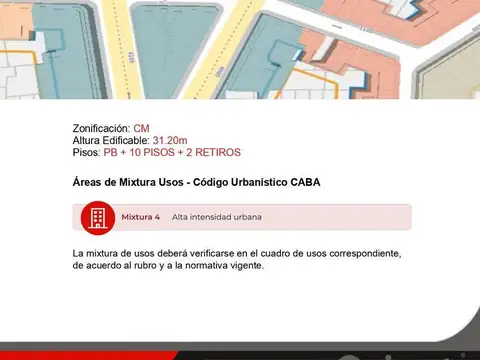 Terreno en Venta en Palermo, USD 675.000