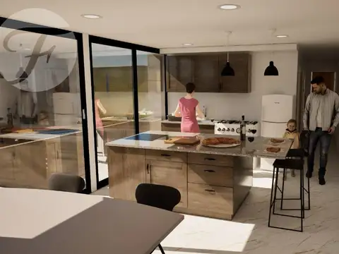 Departamento 2 ambientes con 1 baño