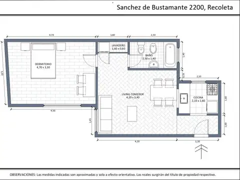 Departamento en Venta en Recoleta, USD 90.000
