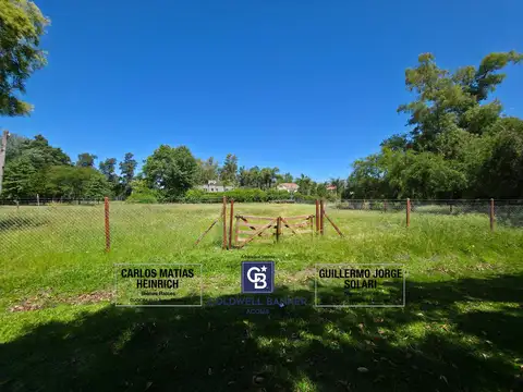 Venta de Lote ideal desarrollo en Pilar Km 46.5 Zona R. Caamaño