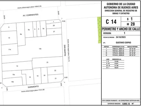 GARAGE EN BLOCK SARMIENTO 529  - OPORTUNIDAD DE INVERSION - SAN NICOLAS
