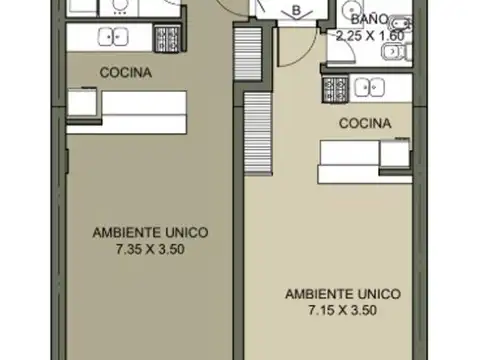 Departamento en Venta al Norte