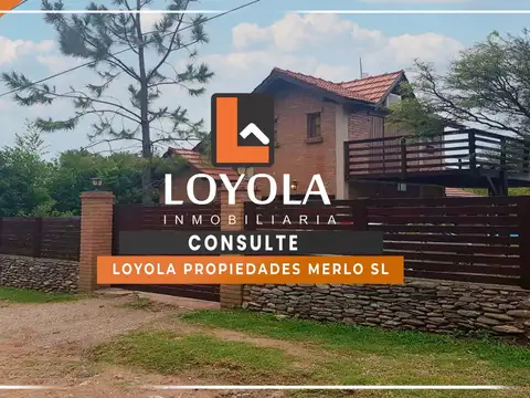 Chalet + pileta  + gas natural + Depto  Merlo San Luis