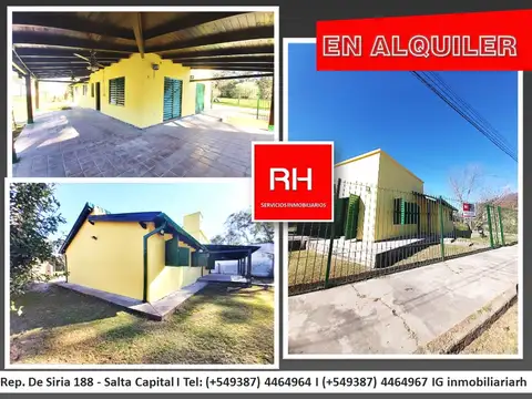 Casa en Alquiler con 1 cochera