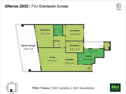 Olleros 2532 , Piso 7