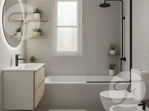 Depto Tipo Casa 2 ambientes con 1 baño