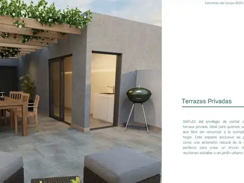 Departamento 3 ambientes con 1 baño