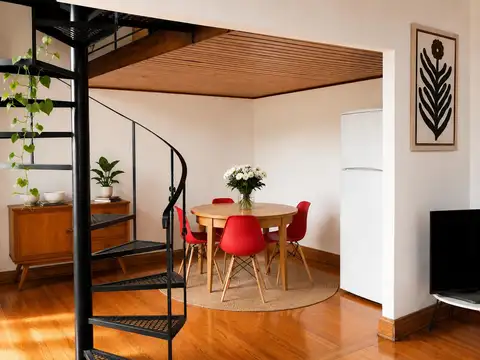 Depto Tipo Casa 2 ambientes con 1 baño