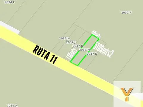 Terreno en Venta de 5109,0 m2