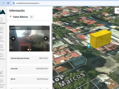 VENTA LOTE VILLA DEL PARQUE USAB1 587M CONSTRUIBLE