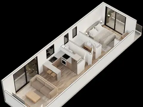 Departamento en Venta de 1 dormitorio