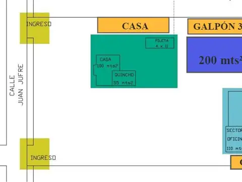 Circunvalación SUR - Predio 6771 mts² C/ 4 GALPONES + CASA