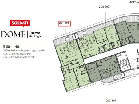 Departamento en Venta en Puertos, USD 371.600
