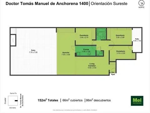Doctor Tomás Manuel De Anchorena 1400, Piso 2
