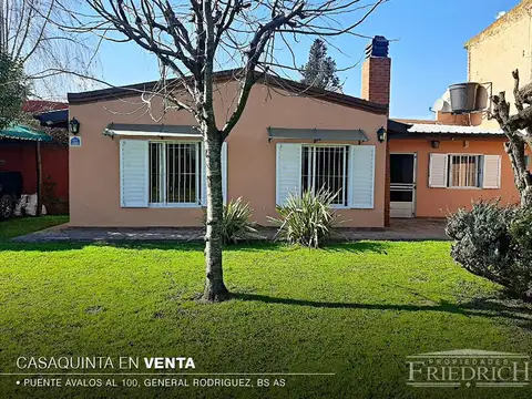 CASAQUINTA EN VENTA EN GENERAL RODRIGUEZ