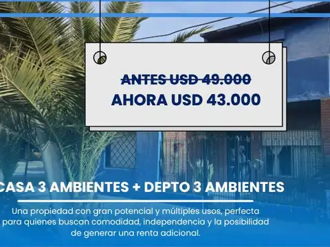 VENTA - CASA 6 AMBIENTES - LONGCHAMPS - APTO CREDITO