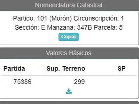 Terreno en Venta en Moron, USD 89.900