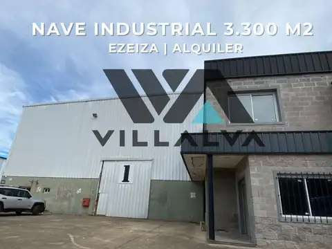 ALQUILER NAVE INDUSTRIAL 3.300 M2 POLO INDUSTRIAL EZEIZA