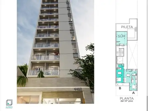 Departamento en Venta de Monoambiente