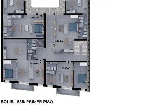 Departamento en Venta de 1 dormitorio