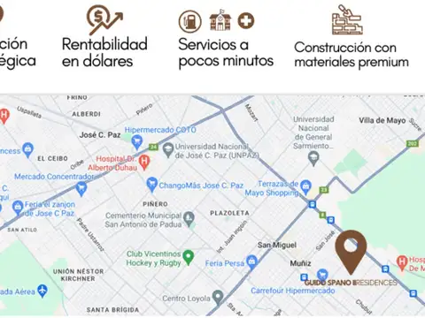 Casa 3 ambientes con 1 baño