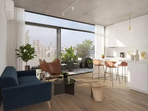 Departamento Monoambiente con 1 baño