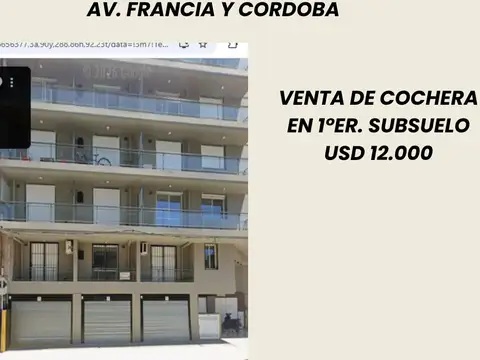 COCHERA A LA VENTA AV. FRANCIA 804