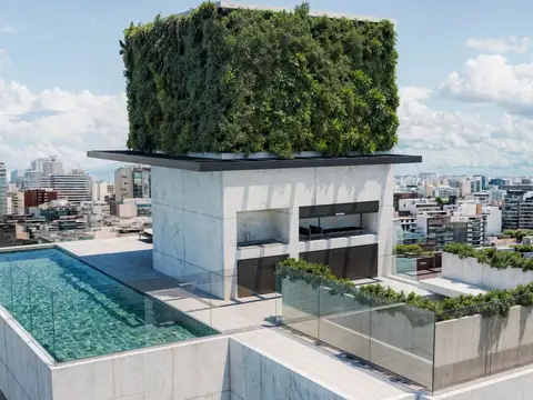 Departamento 2 ambientes con 2 baños