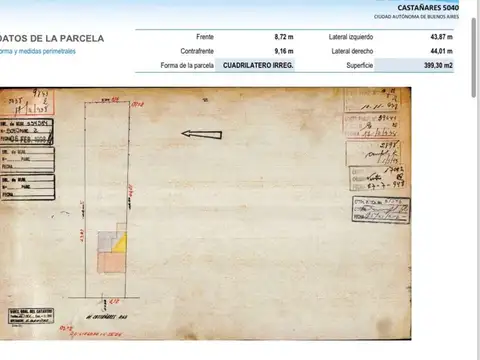 Terreno en Venta en Villa Lugano, USD 499.000