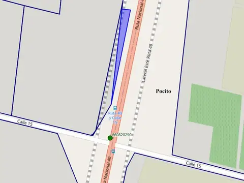 LOTE SOBRE RUTA 40. POCITO. 1.633,85 m²