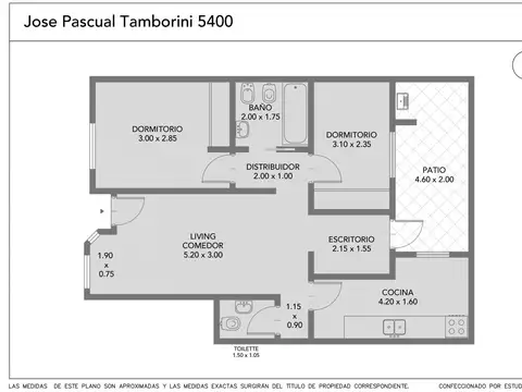 Depto Tipo Casa en Venta en Villa Urquiza, USD 168.000