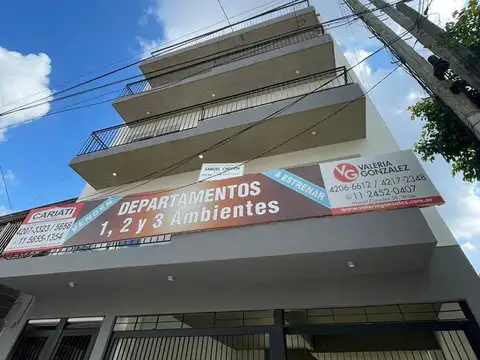 Departamento a estrenar de 3amb al frente con balcón corrido