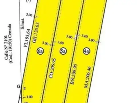 Fernando Ruiz 3480. (Ov Lagos 6500) Fracción de Lote Que Tiene Una Superficie de 5511 m²