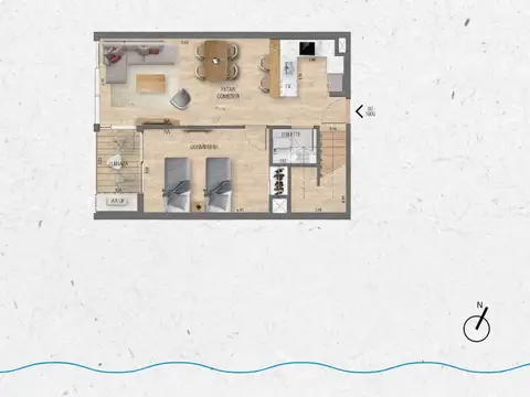 VENTA Duplex 3 dormitorios Lago Calcagno