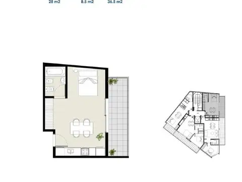 Departamento en Venta de Monoambiente