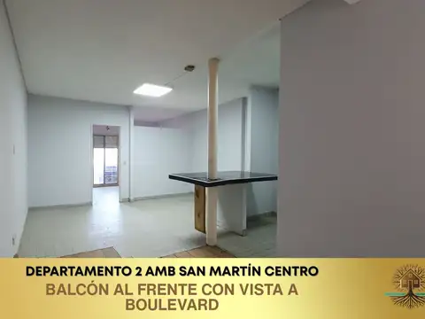 Departamento 2 Ambientes con Balcón al Frente ? San Martín Centro