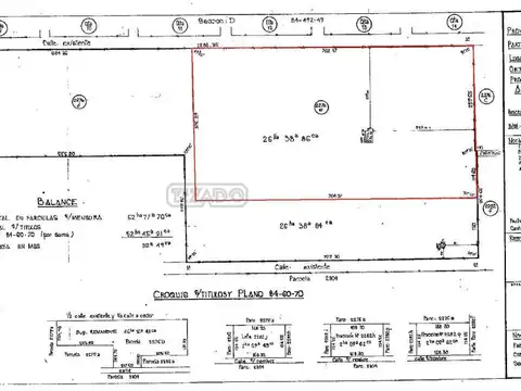 Terreno en Venta de 26,0 m2