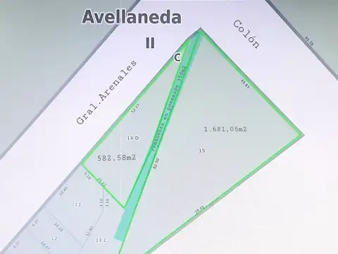 VTA. LOTE ARENALES Y COLON-19.500 M2 CONSTR-AVELL