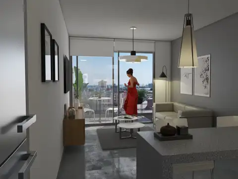 Departamento Monoambiente con 1 baño