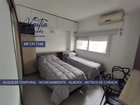ALQUILER TEMPORARIO Monoambiente equipado en Alberdi, a metros de La Cañada