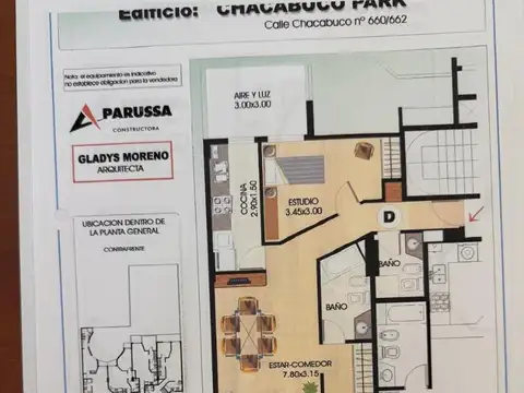 Departamento en Alquiler de 3 ambientes