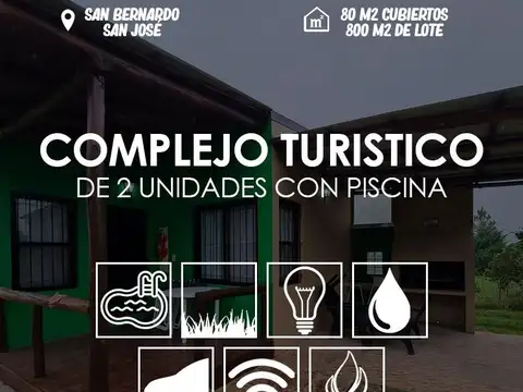 Complejo con piscina en San Bernardo E.R.