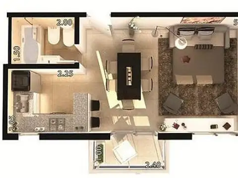 Departamento en Alquiler en Centro, $ 550.000